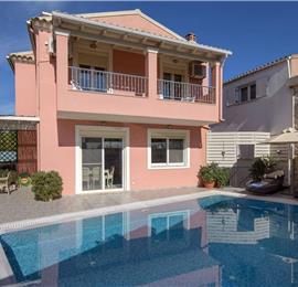 7 bedroom seaside villa with pool, Kassiopi, sleeps 13